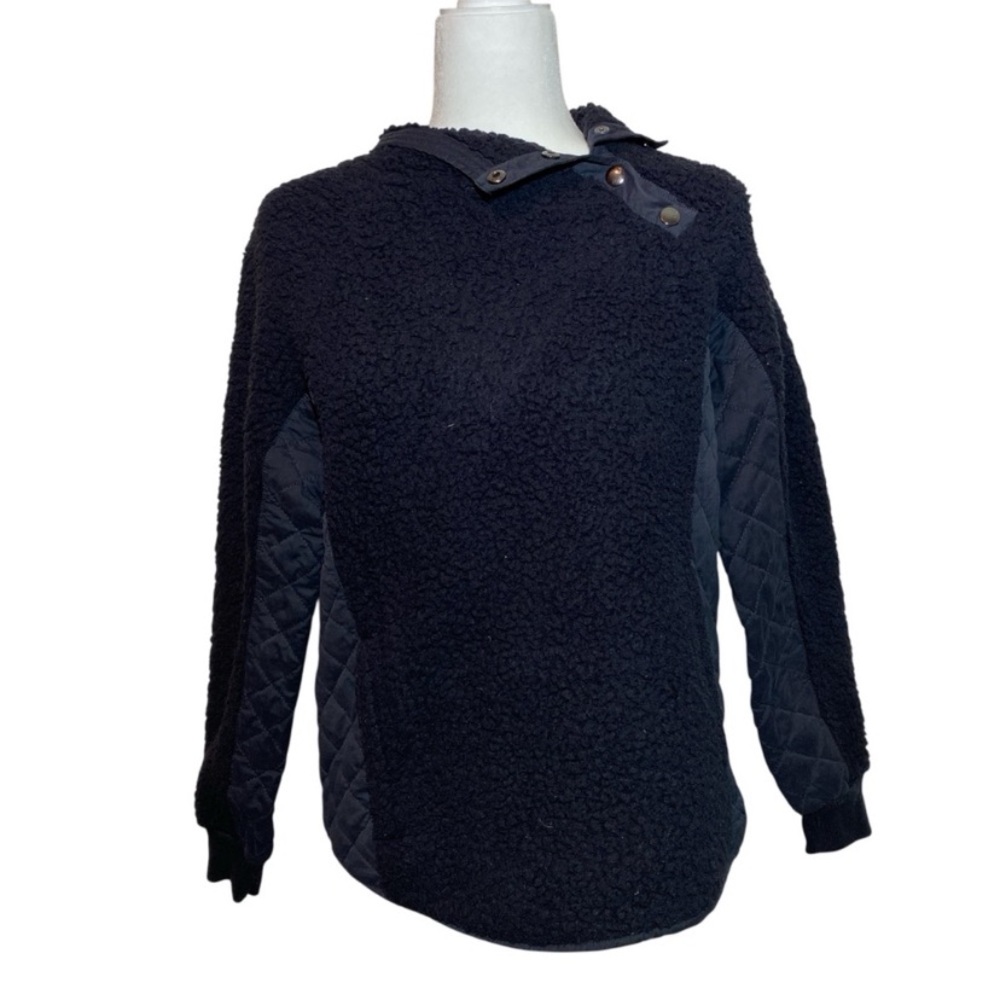 Abercrombie & Fitch Black Sherpa Jacket